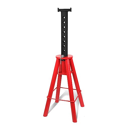 DNA Motoring 10T Pin-Type Jack Stands Heavy Duty Steel 10 Ton (20,000 lbs) Capacity,Adjustable Height 28"-47.5",TOOLS-00300