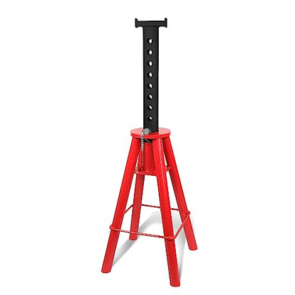 DNA Motoring 10T Pin-Type Jack Stands Heavy Duty Steel 10 Ton (20,000 lbs) Capacity,Adjustable Height 28"-47.5",TOOLS-00300