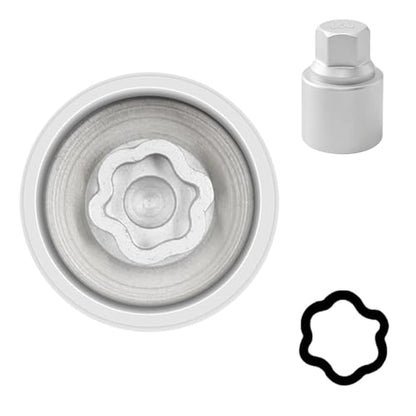 060 Wheel Locking Nut Key Socket Compatible with BMW Series, (Socket OD 29mm - ID 25mm), Wheel Anti-Theft Lug Nut Removal Tool, Anti-Theft Screw Remover - color: Socket 060