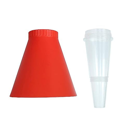 Plastic Funnel Set,No-Spill Oil Funnel,Adjustable Automotive Engine Oils Funnels Accessory with Adjustable Fixed Holder,Universal Fit for All Cars
