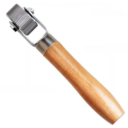 Tire Patch Roller Compaction Tool Automobile Tyre Repair Tube Stitch Puncture Rolling Wheel with Wooden Handle 7.28 Inch- 2cm - color: 20mm