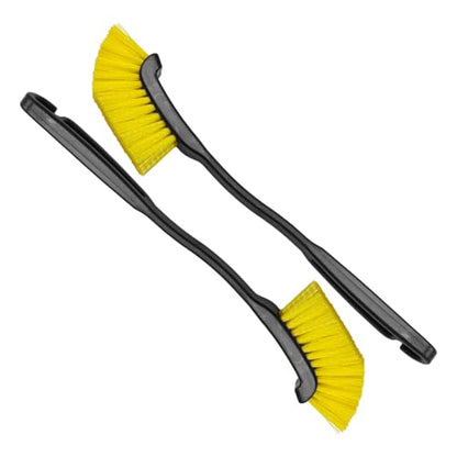 Car Wheel Cleaning Brush, Hard Bristle Automotive Tire Detailing Brushes, Multifunctional Vehicle Crevice Scrub Brush, 12'' Car Interior Washing Tool for Home (2PCS) - size: 2PCS