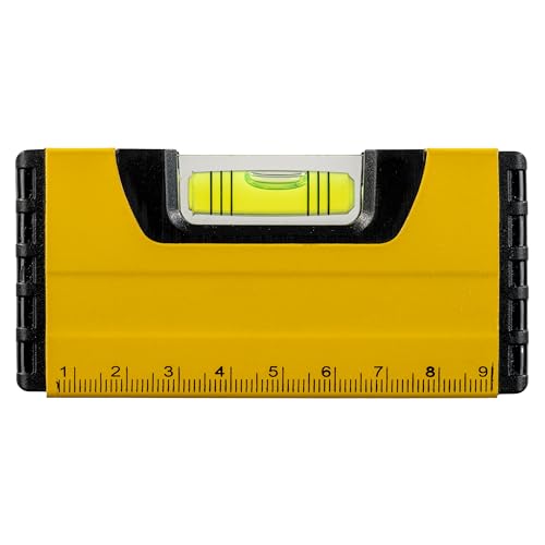 Large Magnetic Torpedo Level - Oversized Horizontal Bubble Vial - Durable Aluminum Frame with Strong Magnet Base for Automotive Alignment - size: Magnetic Torpedo Level