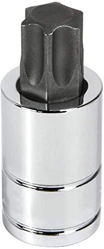 Utoolmart M6 Star Bit Socket 1/2Inch Driver M-Torx Star Socket Tuner Lug Nut Bit Socket For Use With Breaker Bars 2pcs - color: 2pcs, size: 100L×M6