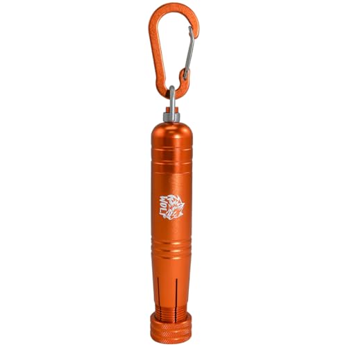 WOLF Metal Lumber Keel Crayon Holder | ½’’ Round or Hexagonal | Kio | Ambidextrous & Contoured Grip Handle | Construction Carpenter - color: Hi-Viz Orange
