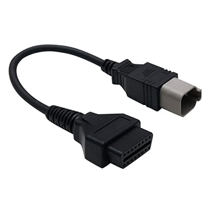 XTPTFABS 6 pin to 16pin CAN OBD2 OBDII Diagnostic Tool Cable Adapter,L:13in | Specific 6Pin Wiring for All BRP Can-Am Vehicles,Fit for ATV UTV Spyder motorcycle diagnostic port,ECU Diagnostic Function