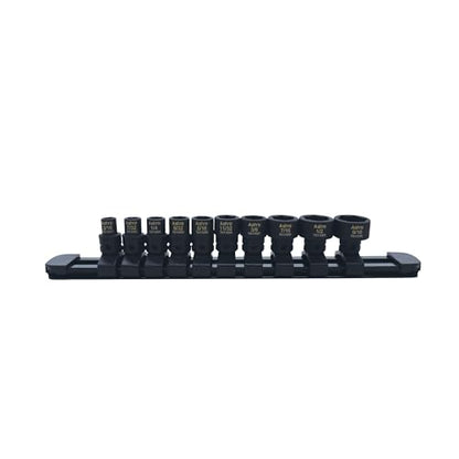 Astro Tools 78110 10-Piece 1/4" Drive Low Profile Nano Impact Sockets - SAE - size: 1/4" Drive SAE - 10 Pieces