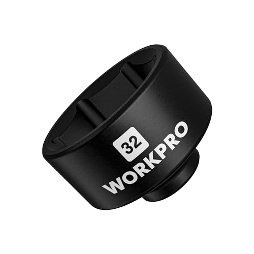 WORKPRO 32mm Oil Filter Socket Wrench, Oil Filter Removal Tool, Oil Filter Change Set, Ideal for Some Ecotec, TDI, VW, Audi, BMW, Polaris, GM, Volkswagen, Pontiac, Chevrolet, Saturn, Pontiac, Saab - style: 32mm