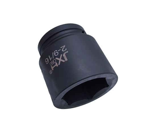 1-1/2" Drive Impact Socket, 6-Point, Heat Treated Cr-Mo Steel – Heavy Duty for Hydraulic Impact Wrench (2-9/16") - size: 2-9/16"