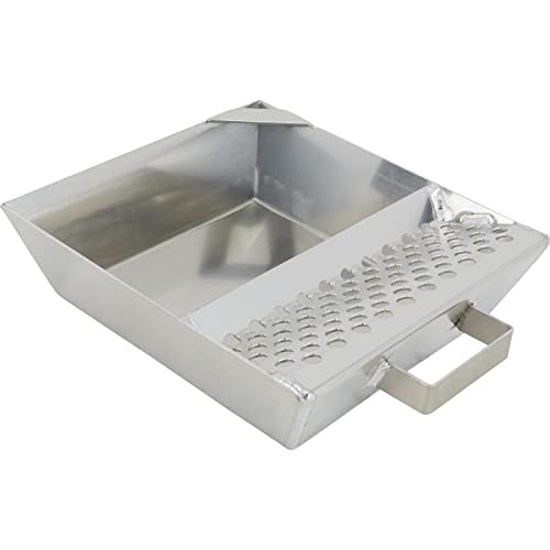 Speedway Motors Aluminum 6 Qt Oil Drain Drip Pan for Quick Change Units with Built-In Gear Drip Tray, Corner Pour Spout and Welded Handle, Lightweight