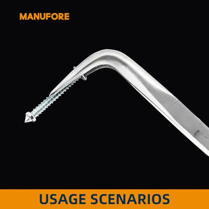 MANUFORE 11-Inch Long Reach Needle Nose Pliers, Straight, 45° & 90° Bent | 3-Piece Set, Comfort Grip for Better Control, High Carbon Steel, Great for Narrow Tight Spaces, Automotive Repair - style: 3PCS