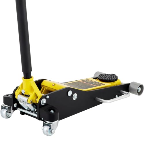 3 Ton Low Profile Floor Jack, Dual Pump Aluminum Steel Racing Car Jack, Lifting Tool with 6600 lbs Capacity for Car Maintenance