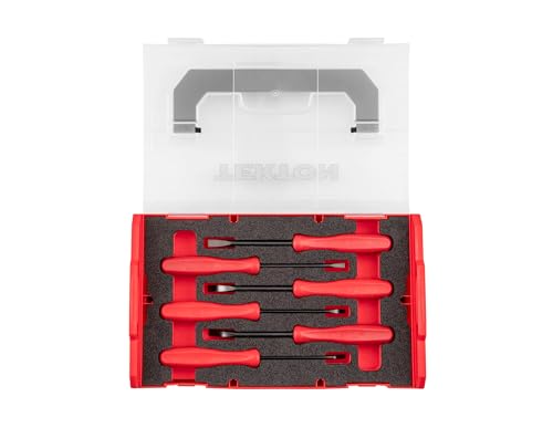 TEKTON Mini Pry Bar Set with Mini Stacking Tool Box (6-Piece) | LRD94801 - size: Mini Pry Bars, Mini L-BOXX (6-pc.)