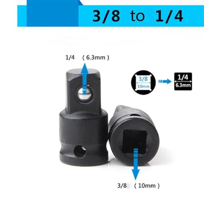 1/4" 3/8" 1/2" 3/4" 1" Air Impact Socket Adapter Metric Pneumatic Adaptor Converter Joints Ratchet Impact Wrench (Size : 38 14) - size: 38 14
