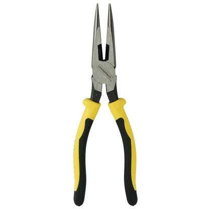 Klein Tools J203-8 8-Inch Needle Nose Pliers, Heavy Duty Cutting, Extended Handles, High Leverage, Induction Hardened with Hot-Riveted Joint - style: Side Cutters