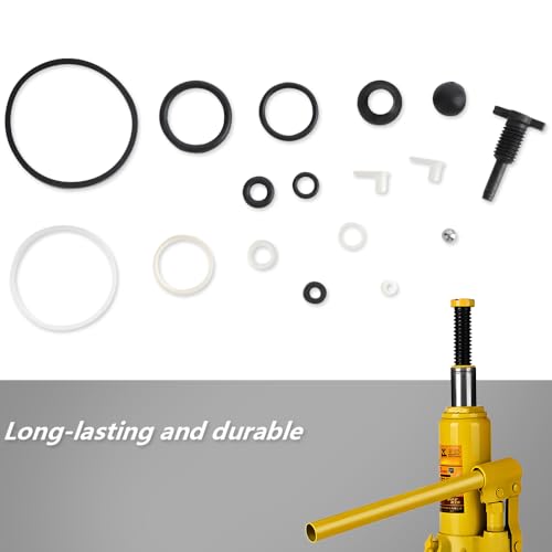 2 Ton Vertical Hydraulic Bottle Jack Repair Kit, Oil Seal O-Ring Complete Replacement Parts