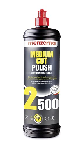 MENZERNA Polish Kit – Black Gloss & Protect & MC 2500 I Car Polish & Paint Correction Set with Premium 3.5'' Polishing Pads I Removes Scratches, Swirls & Restores Deep Gloss