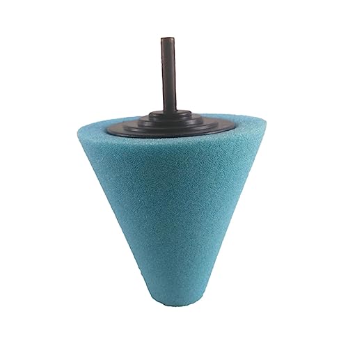 CALLARON 2pcs Cone Shaped Car Buffing Pads Wheel Hub Cleaning Tool Car Polishing Wheel - color: Bluex2pcs, size: 15*6cmx2pcs