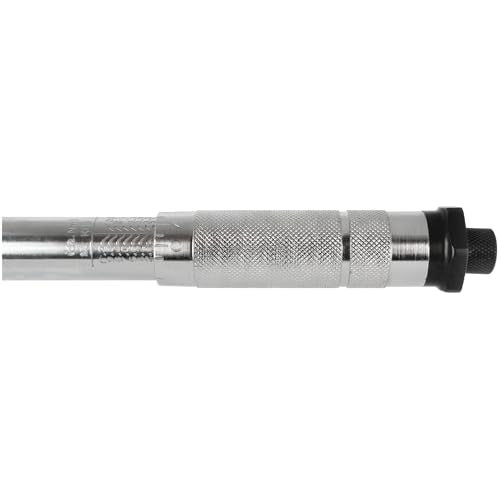 Performance Tool M238 Click Torque Wrench - 3/8 Drive, Adjustable 10 to 80 lbs ft. for Automotive Repair, Garage Maintenance, Chrome-Plated, Calibrated Torque Control