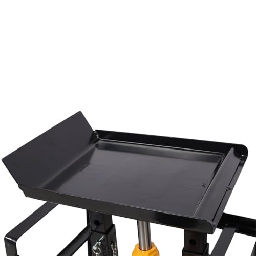 2 Pack Car Ramps, Hydraulic High Lift Service Vehicle Ramps, Heavy Duty Steel Portable Car Ramps with Pedal and Support Jack 5 Ton Low Profile Hydraulic Car Ramps for DIY Auto Beauty,Black - color: Black