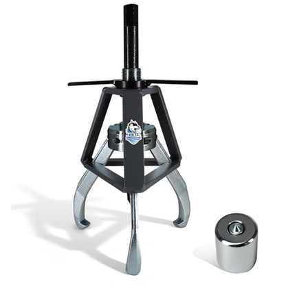 HKTE 5-Ton 3-Jaw Gear Puller, Heavy Duty Forged Steel Tool with 3.9-7.9 Inch Jaw Range for Removing Gears, Bearings, Pulleys, Flywheels in Auto & Mechanical Repair - color: 5ton