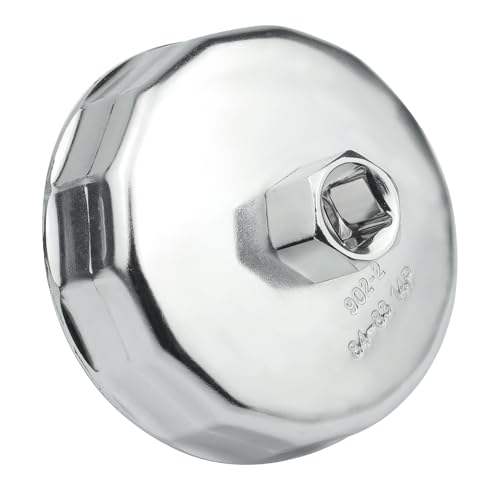 84mm 14Flutes Oil Filter Wrench Compatible with Mercedes Benz Jeep Dodge 3.0L Diesel Engines Oil Filter Socket Oil Filter Cap Housing Removal Tool for Oil Changing