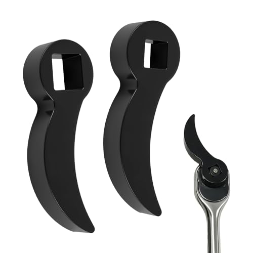 2PCS New Pry Bar Wrench Adapter,Adjustable Half Shaft CV Axle Removal Tool with 1/2" & 3/8" Square Drive Port,Bull Horn Car CV Joint Removal Tool as Crowbar Head