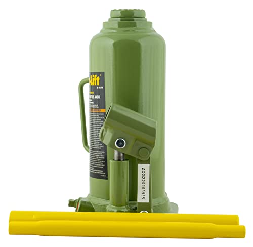 Pro-Lift Welded Bottle Jack 12 Ton - (24,000 Lbs) Capacity Hydraulic Lifting with Side Pump Two-Piece Handle