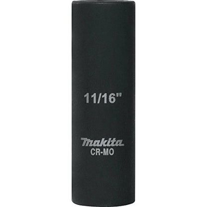 Makita A-96285 11/16" Deep Well Impact Socket with 1/2" Drive - size: 11/16"