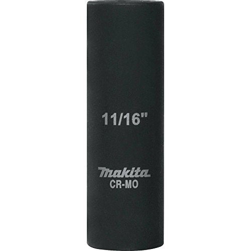 Makita A-96285 11/16" Deep Well Impact Socket with 1/2" Drive - size: 11/16"