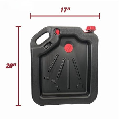 16-Quart Automotive Drain Pan Container, Large Oil Drain Bucket for Car & Truck Maintenance, Wide Catch Area, Easy-Pour Design, Shop & Garage Use