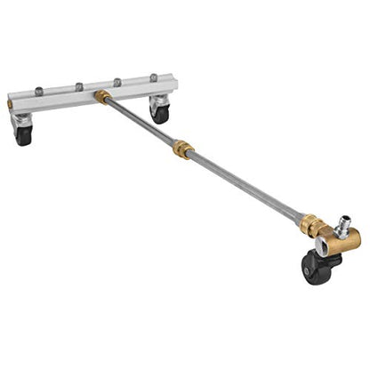 M MINGLE Pressure Washer Undercarriage Cleaner with Swivel Wheel, 4000 PSI | 13 Inch Under Car Washer with 2 Extension Wands, Eliminate Car Underbody Dirt & Oil, Easy to Use and Assemble - size: 13.5 Inch