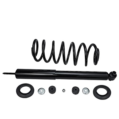 Detroit Axle - Rear Struts for 2003-2011 Ford Crown Victoria Lincoln Town Car Grand Marquis Complete 2 Struts with Coil Spring 2004 2005 2006 2007 2008 2009 2010 Replacement Ready Struts Assembly