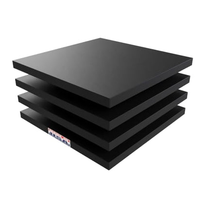 USA Made RV Leveling Jack Flex Pads 12" – Heavy-Duty Rubber Jack Pads (4-Pack) – Non-Slip, Shock-Absorbing Stabilizer Mats for Camper & Trailer – Prevent Sinking & Sliding - size: 12" (4-pack)