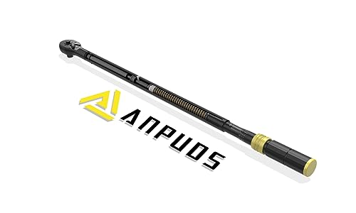 ANPUDS 3/4" Click Torque Wrench, 100-650 Ft-Lb/135.5-880.8 Nm, Heavy Duty | ±3% Accuracy, Dual-Direction, 48-Tooth, Quick Release Reversible Head for Semi Truck, Tractor, Diesel Engine, Farm - size: 100-650 ft-lb / 135.5-880.8 Nm