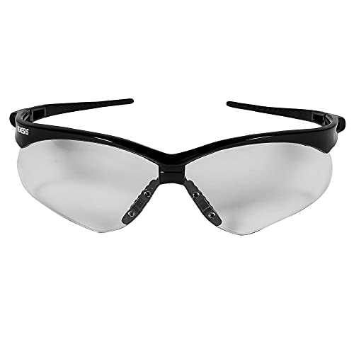 KleenGuard Nemesis Safety Glasses Black Frame Clear Lens Anti Fog - size: One Size
