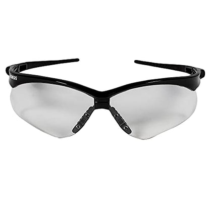 KleenGuard Nemesis Safety Glasses Black Frame Clear Lens Anti Fog - size: One Size