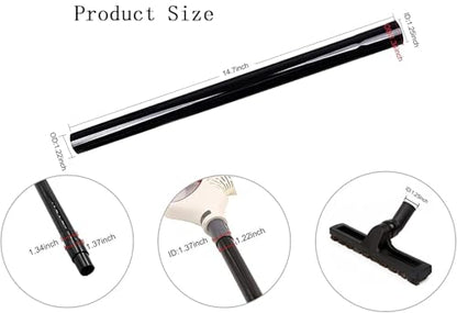 4Pcs 1.25 Inch Vacuum Extension Wands, 14.5 Inch Long, 1 1/4" Plastic Wand Pipe for Replacement Vacuum Cleaner Extension Pipe Tubes - size: 4 Pack