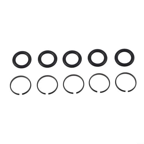 Pneumatic for IMPACT Wrench Socket Retainer Rings With O-Rings, Metal Construction For 3/8, 1/2, 3/4, 1 Inch Air Tools, 5 Sets Repair Kit For Automotive Garage(3/4) - color: 3/4