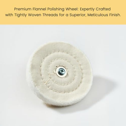 6 Pcs Polishing Wheel Kit with 1/4" Hex Shafts for Drill, Polisher - Fits Electric & Pneumatic Tools for Metal, Wood, Jewelry, Glass, Ceramic Surface Car Polishing