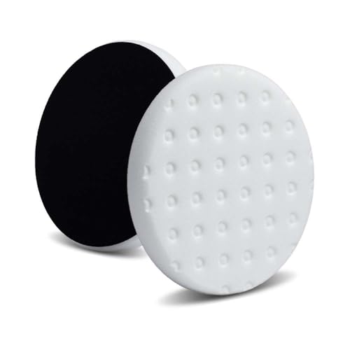 6.5" CCS White Polishing Foam Pads. (Pack of 2). Lake Country Original CCS White Polishing pad Safe for All finishes and Painted Surfaces. Fits 6" Backing Plate. - color: White, size: 6.5"