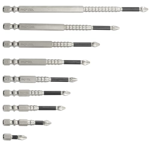 1 Set High Magnetic Electric Screwdriver Drill Bit Set | Anti Slip Alloy, For Impact Driver and Professionals, 25mm 50mm 65mm 70mm 75mm 90mm 100mm 120mm 150mm