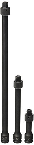 Grey Pneumatic (1103QL) 3/8" Drive 3-Piece Impact Locking Extension Socket Set