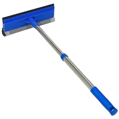 Conliwell Car Windshield Squeegee wtih 15-23inch Handle, Car Window Cleaning Tool Extendable Handle Inside Glass Wiper Kit, Supplies Suitable for Trucks, SUVs, RVs Window, Blue