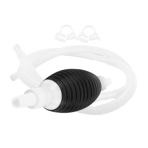 PartyKindom 1.5m Manual Siphon Pump for Fuel Transfer Durable Gas Pump Hose with Tube for Oil Diesel Water Extraction for Automotive Emergency Use