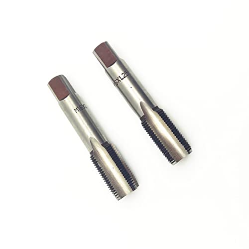 AtticZone M16 x 1.25 Metric Hand Thread Tap, Right Hand, Alloy Tool Steel, 1 Taper Tap, 1 Plug Tap for Metal Working DIY Industrial - size: M16x1.25