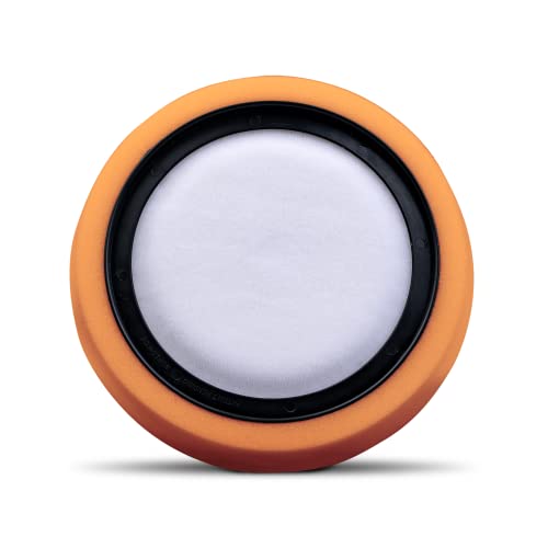 Chemical Guys, Self-Centered Hex-Logic Medium-Heavy Cut Pad, Orange, 7.5 in | Self-centering medium-heavy foam pad cuts swirls and scratches, fits 6 in plates on dual-action polishers - size: 7.5 Inch Pad (1 Pack), style: Heavy Cutting