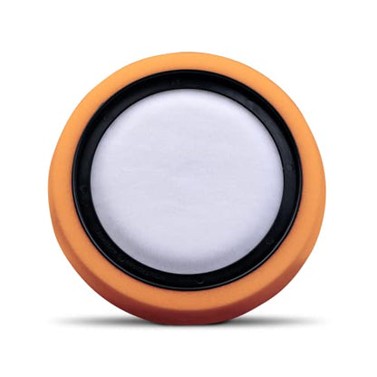 Chemical Guys, Self-Centered Hex-Logic Medium-Heavy Cut Pad, Orange, 7.5 in | Self-centering medium-heavy foam pad cuts swirls and scratches, fits 6 in plates on dual-action polishers - size: 7.5 Inch Pad (1 Pack), style: Heavy Cutting