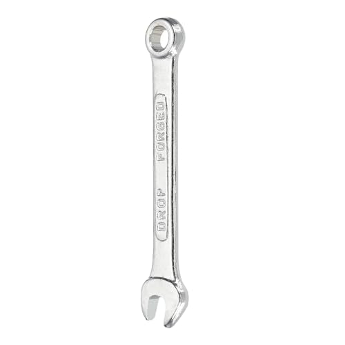 HARFINGTON Combination Wrench 6mm Metric 12-Point Box and Open End Zinc Plated Steel Double Ended Spanner Tool for Automotive Pipe Furniture Machinery DIY Repair, Silver White - size: 6mm