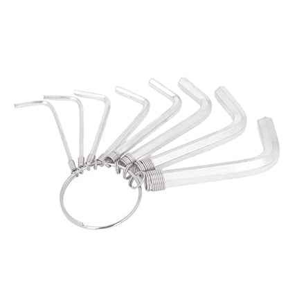 8Pcs Hex Key Wrench Set, Metric 1.5 2 2.5 3 3. 4 6mm Steel Hand Tool with Wear Resistance, for Mechanical Automotive Electronics Home Workplace